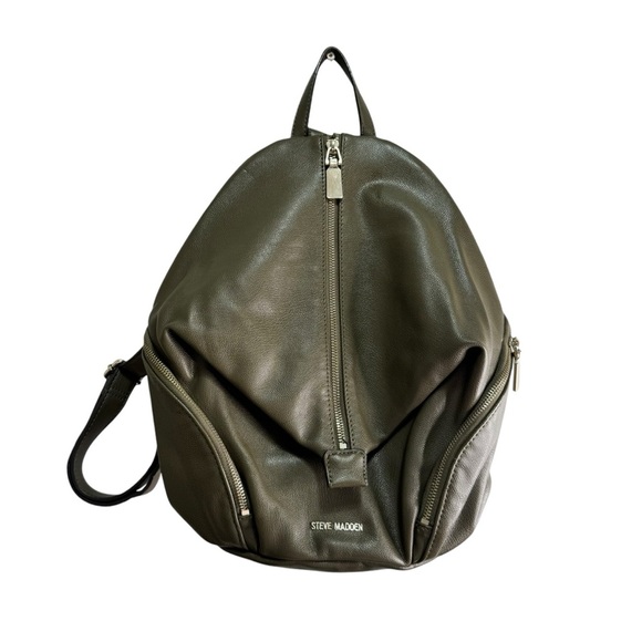 Steve Madden Faux Leather Green MIni Backpack - Picture 1 of 10